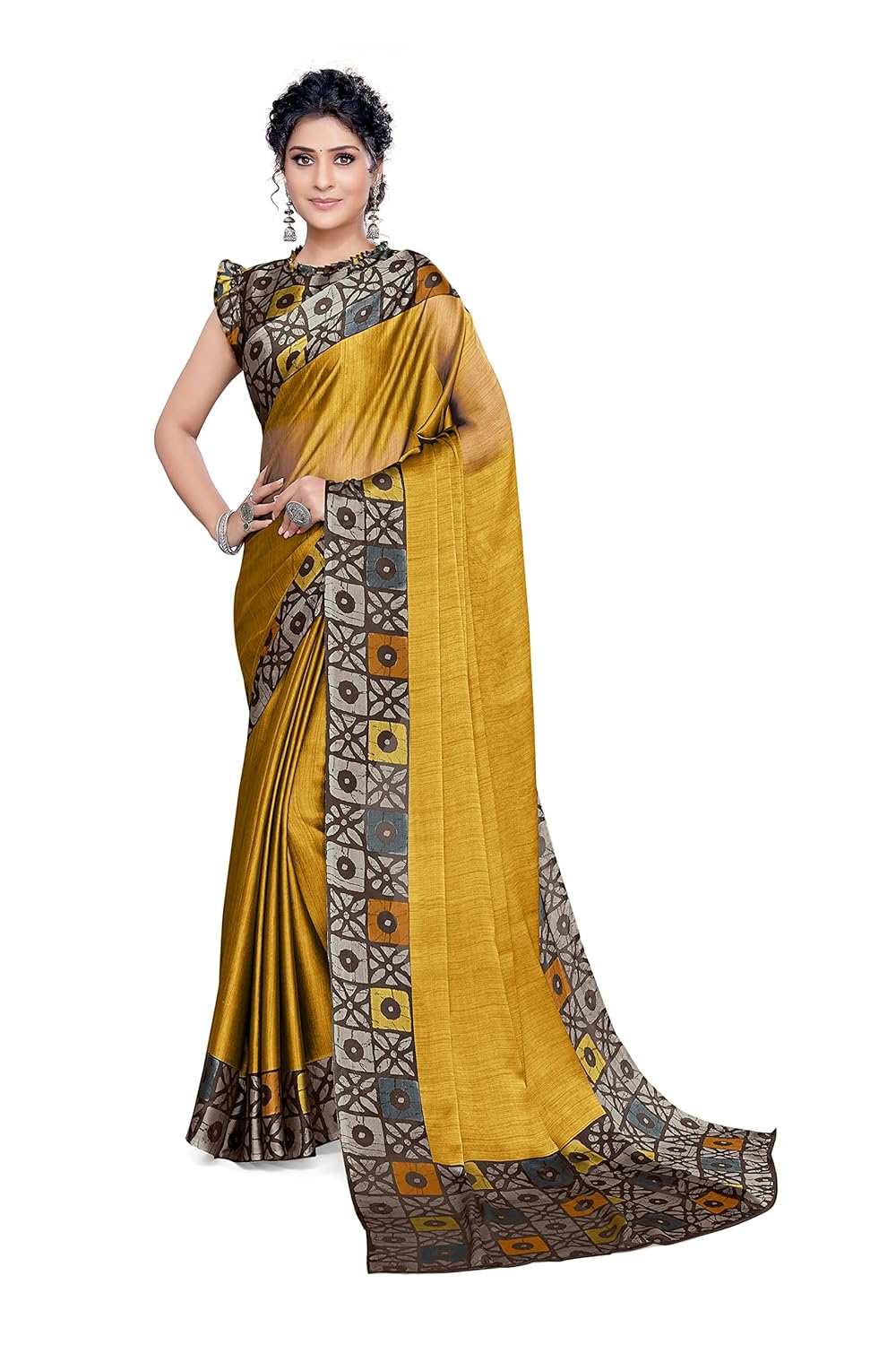 Printed Women's Saree with Blouse Piece