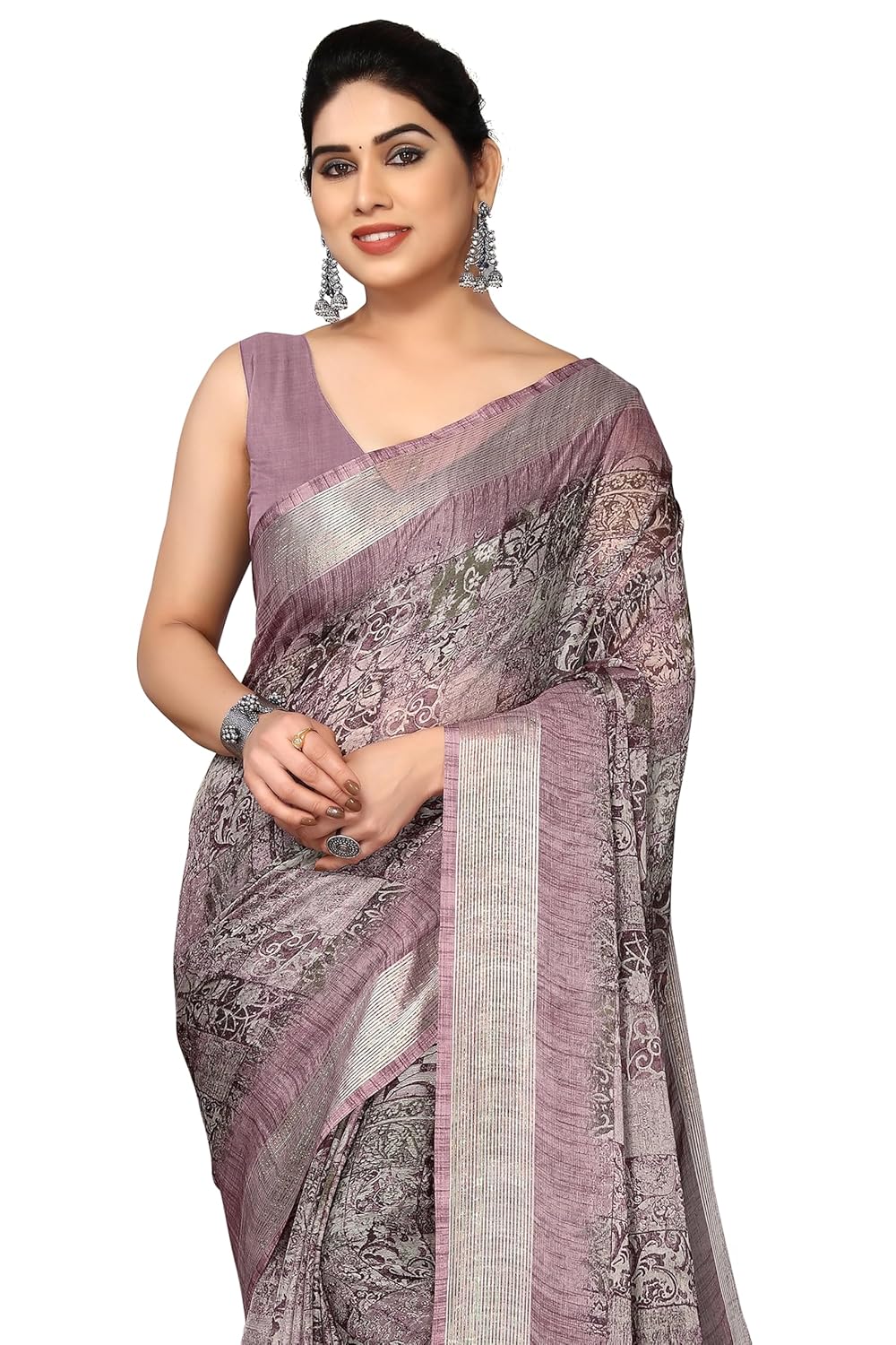 MIRCHI FASHION Women's Saree with Blouse Piece