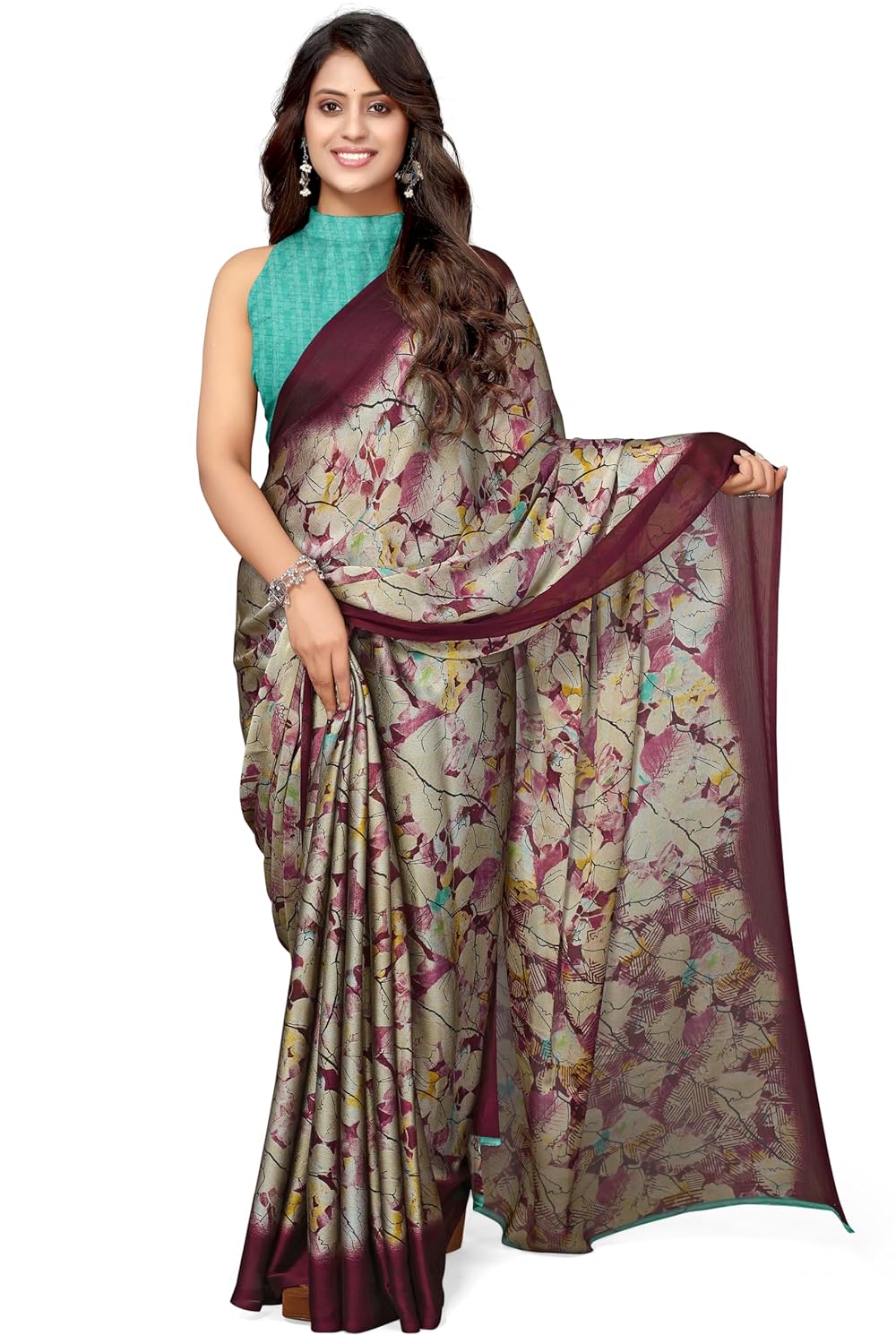 MIRCHI FASHION Women's Saree with Blouse Piece