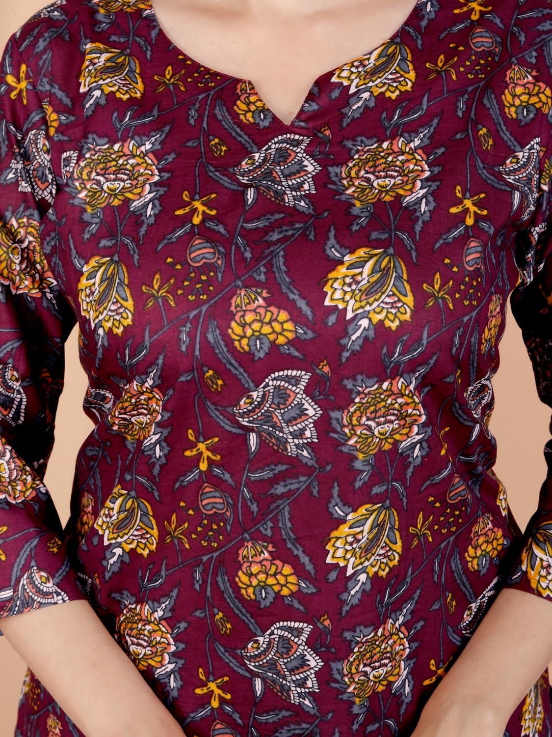 Women's Casual Jaipuri Cotton Printed Short Kurta