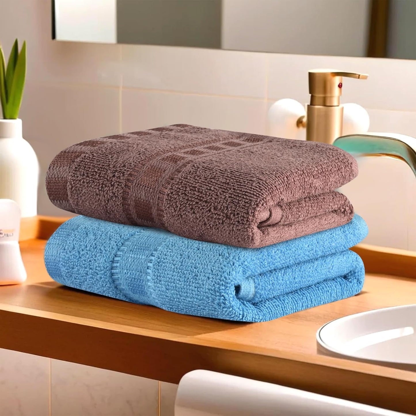 Kuber Industries Pack of 2 Cotton Hand/Face Towels