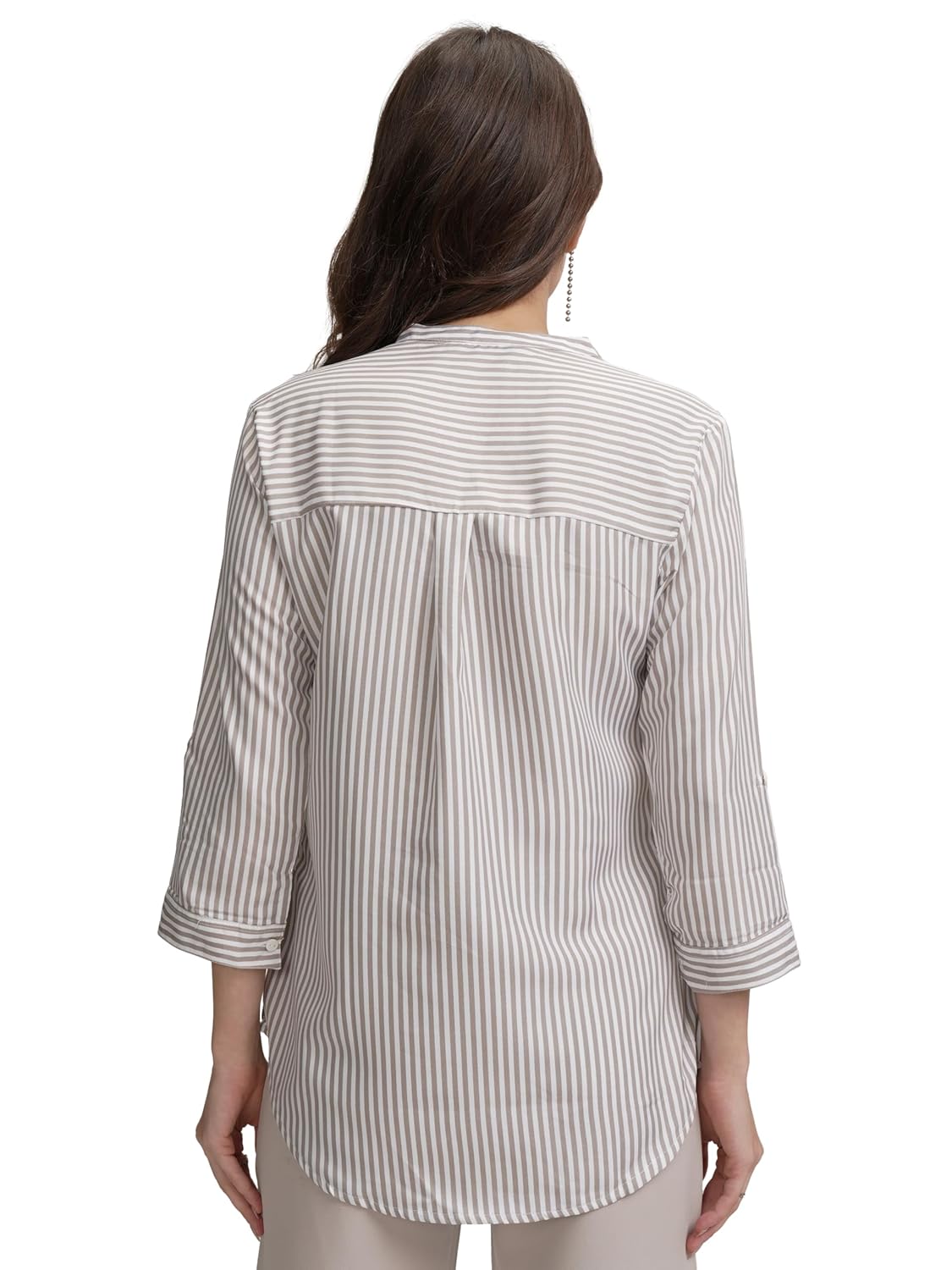 Tokyo Talkies Women's Colorful Striped Shirt-Style Top | Colorful Accents with A Relaxed Yet Structured Fit for A Fresh Look | Tops for Woman | Women Tops | Stylish Top
