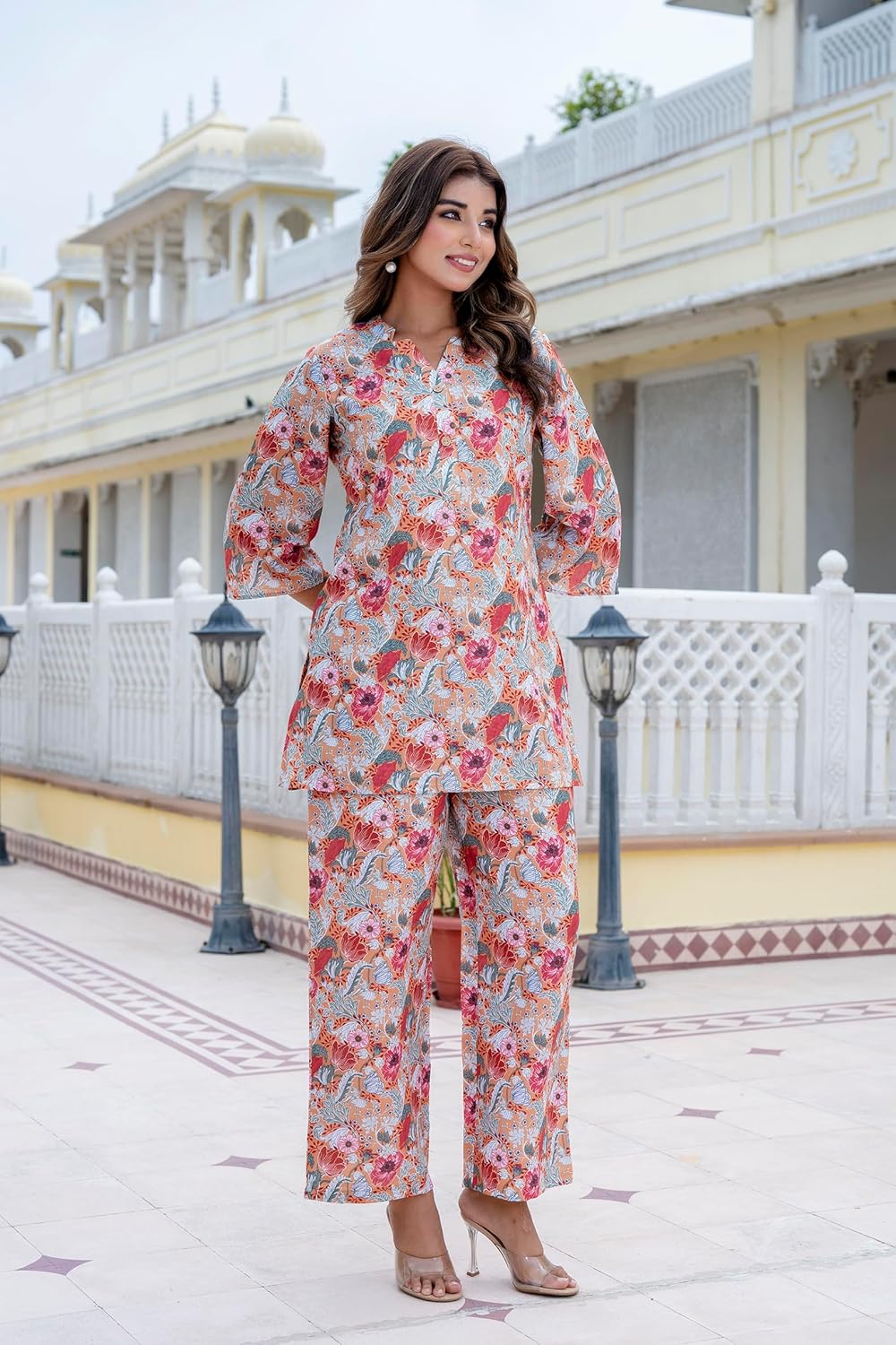 Yashika Women Trendy Printed Cotton Blend Straight