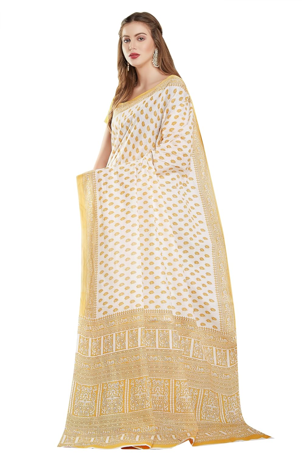 Women's Pure Cotton Printed saree