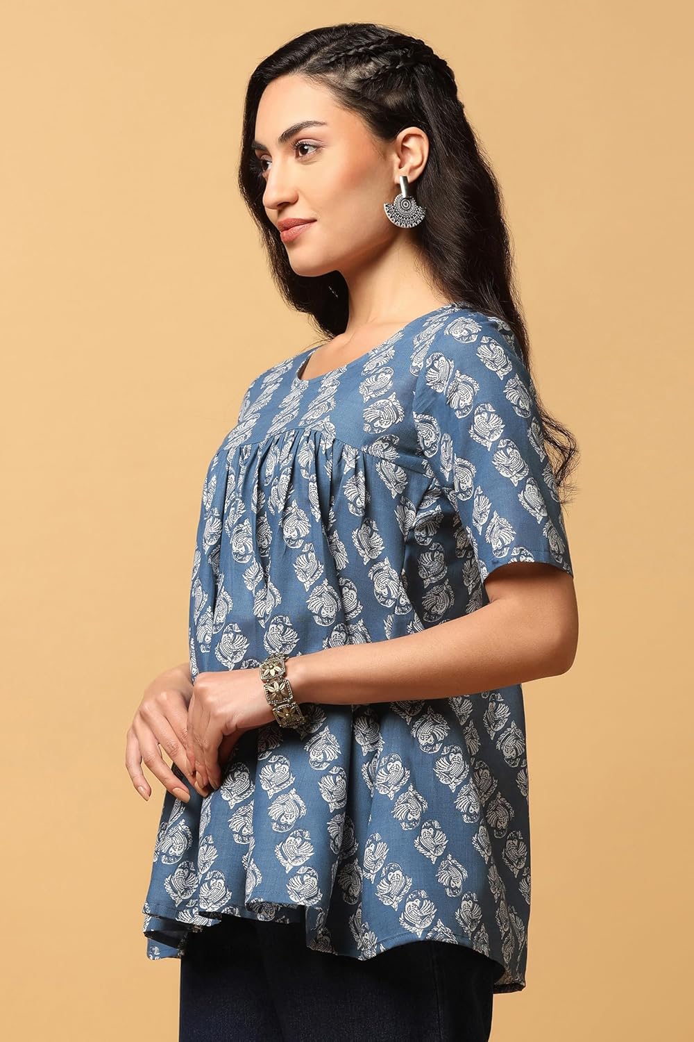 Fashion Dream Women's Cotton Regular Fit Tunic Top