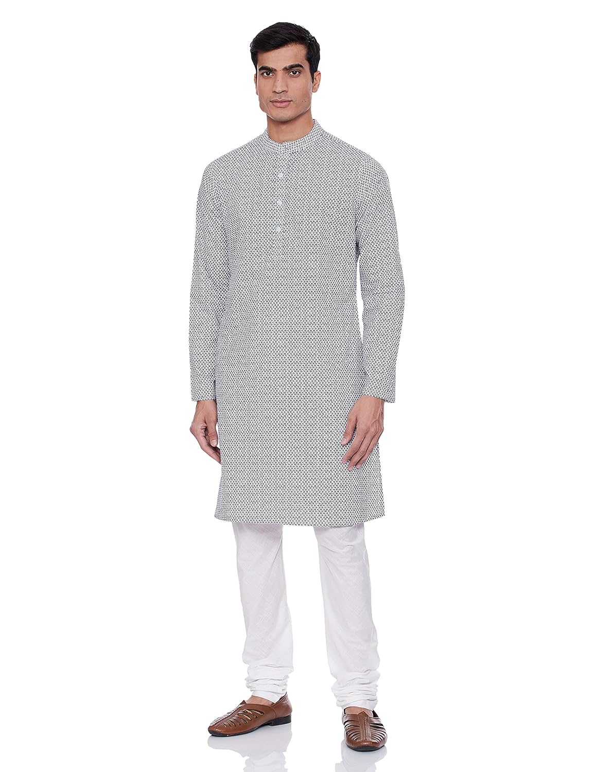 Symbol Men's Cotton Printed Long Kurta