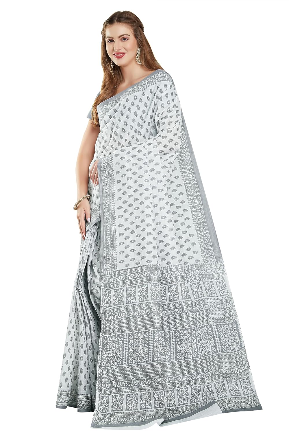 Women's Pure Cotton Printed saree