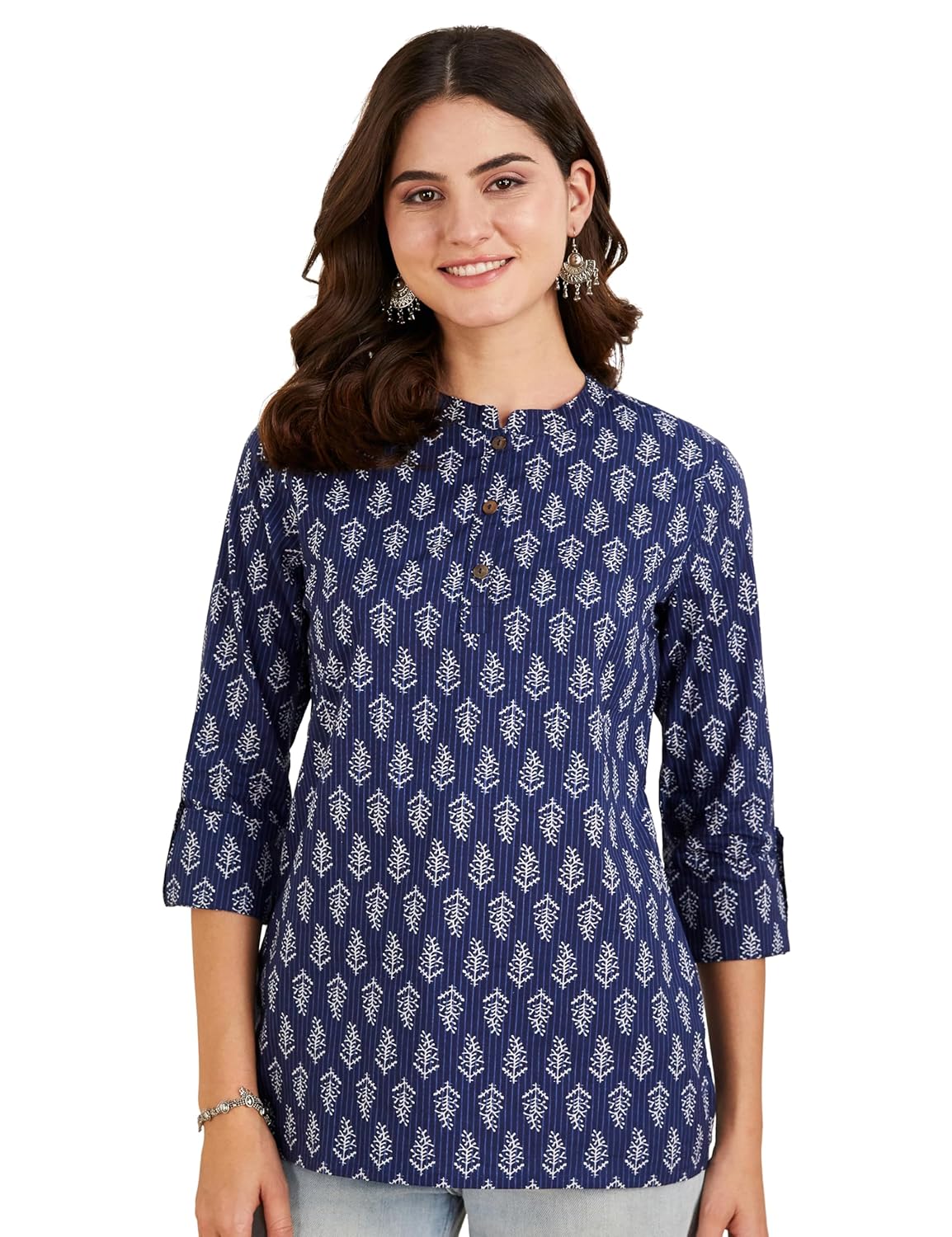 Myx Women's Cotton Regular Fit Casual Kurti