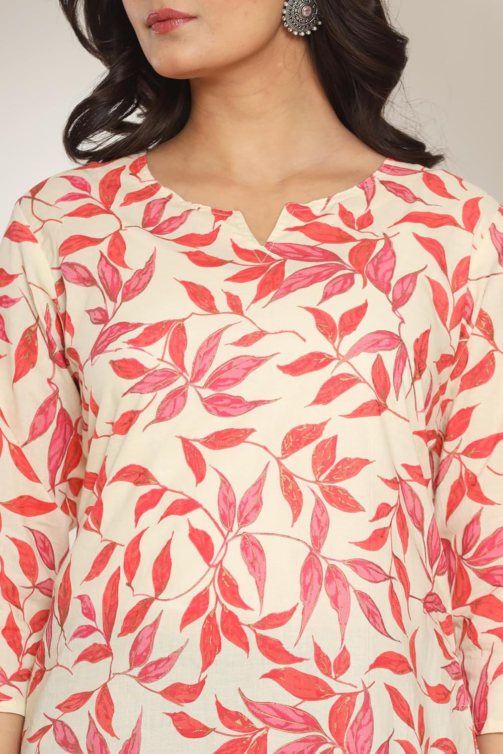 COTTBELLE Women's Wear Printed Cotton Short Kurta