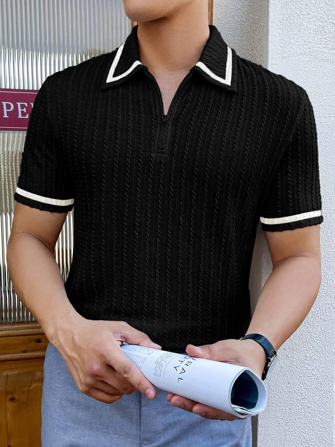GRECIILOOKS Men's Stylish Half Sleeve Casual T-Shirt