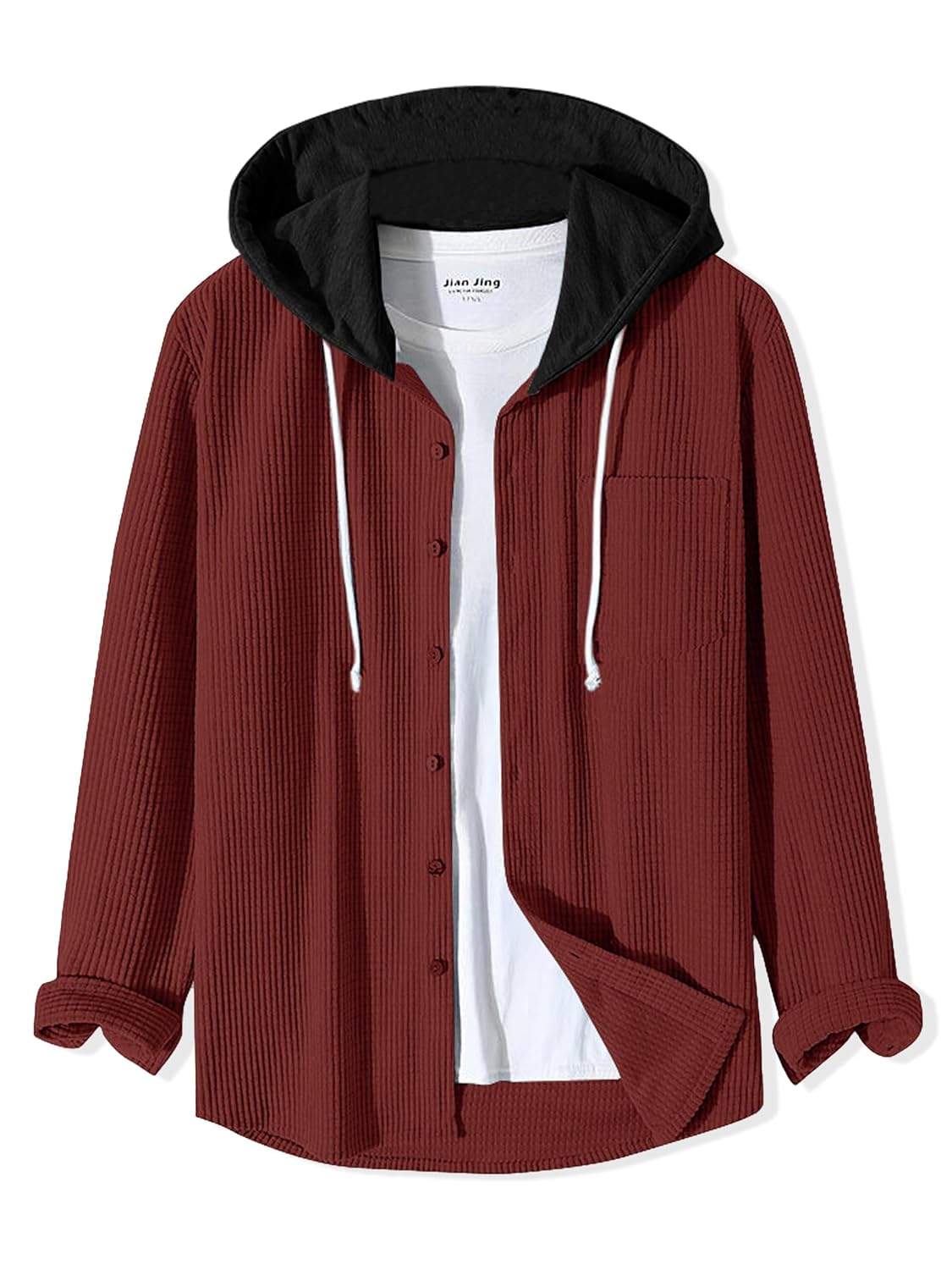 Monk Men's Solid Regular Fit Shirt | Shirt with Hood