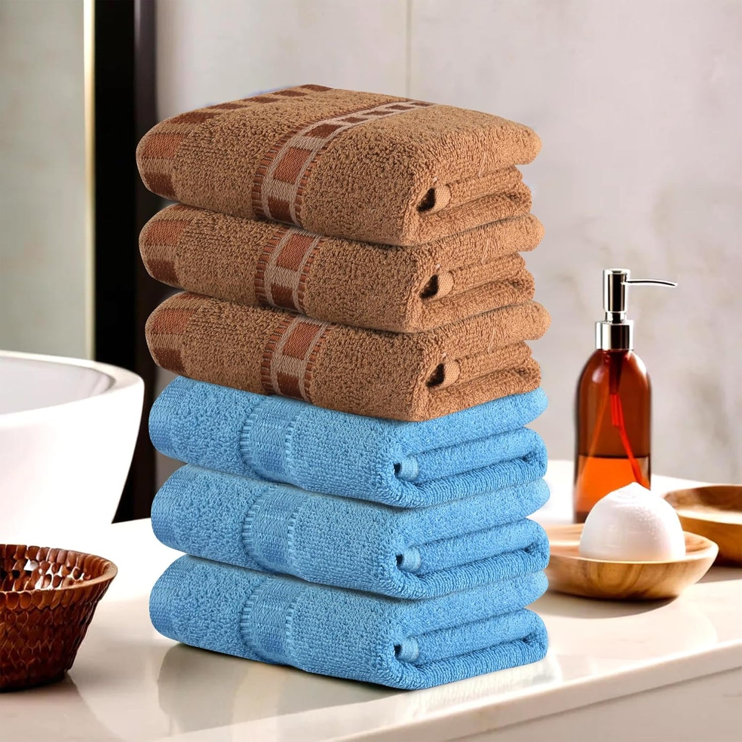 Kuber Industries Pack of 2 Cotton Hand/Face Towels