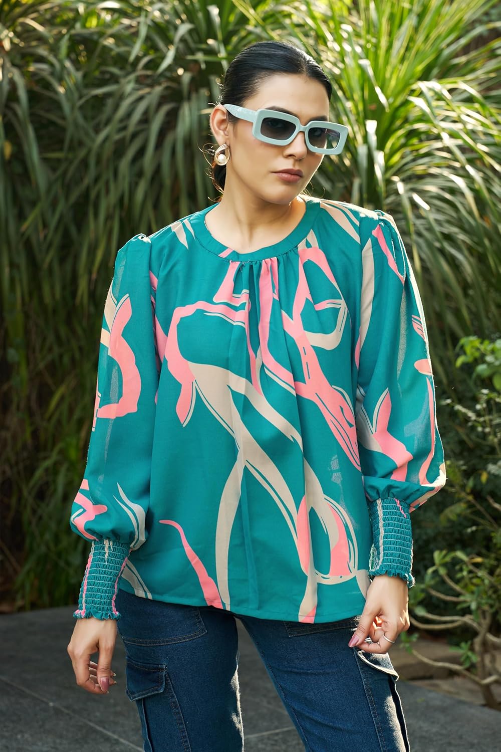 Leriya Fashion Shirts for Women – Korean Style Long Sleeve Oversized Button Down | Plus Size Workwear Top for Office & Casual Wear