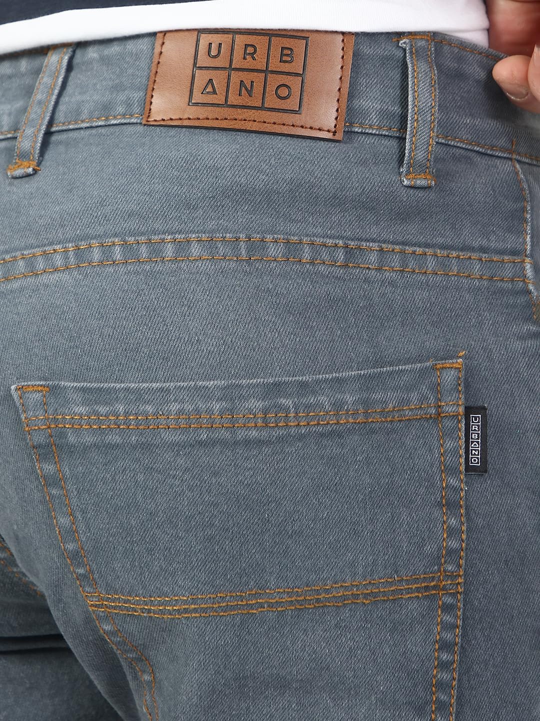 Urbano Fashion Men's Slim Fit Washed Jeans Stretchable
