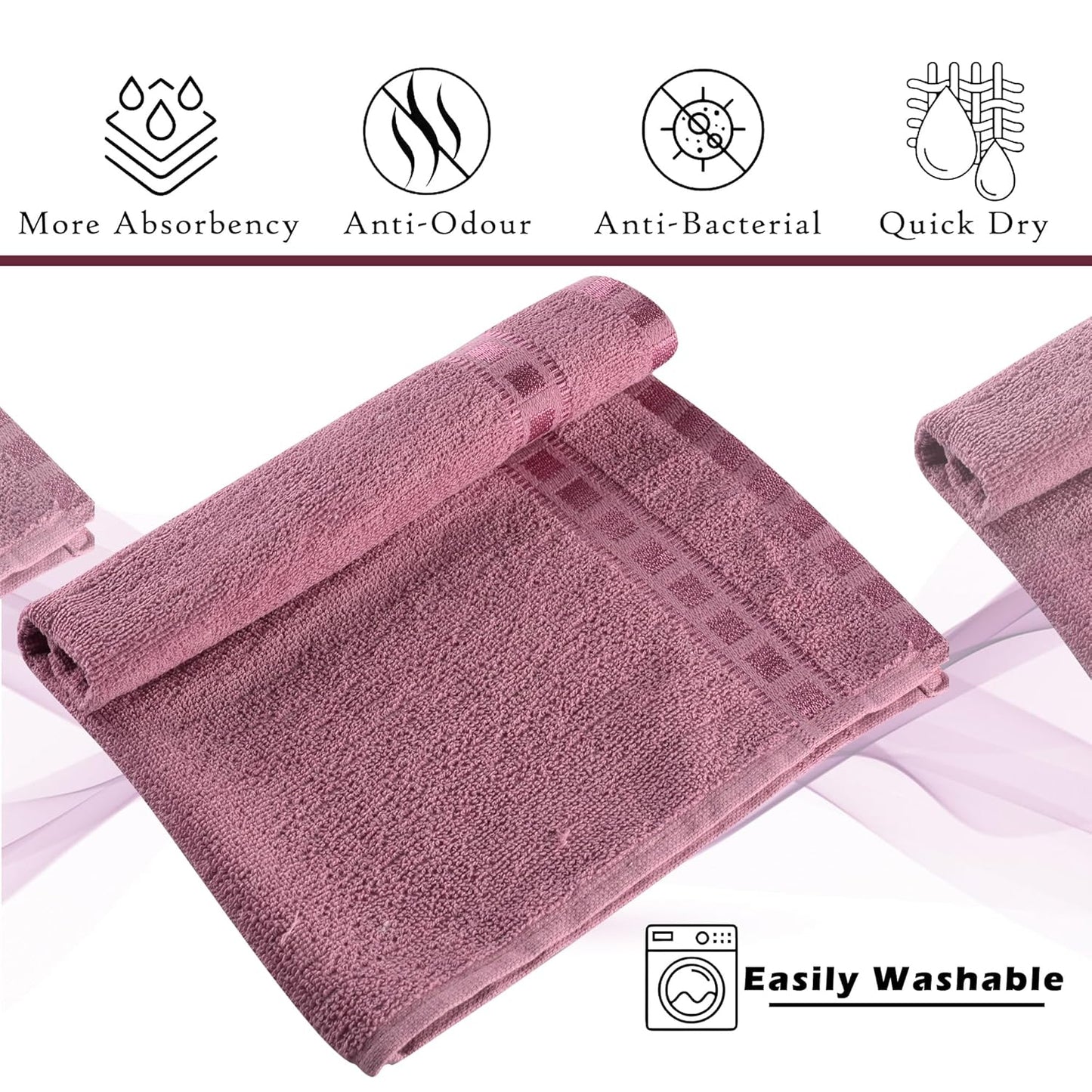 Kuber Industries Pack of 2 Cotton Hand/Face Towels