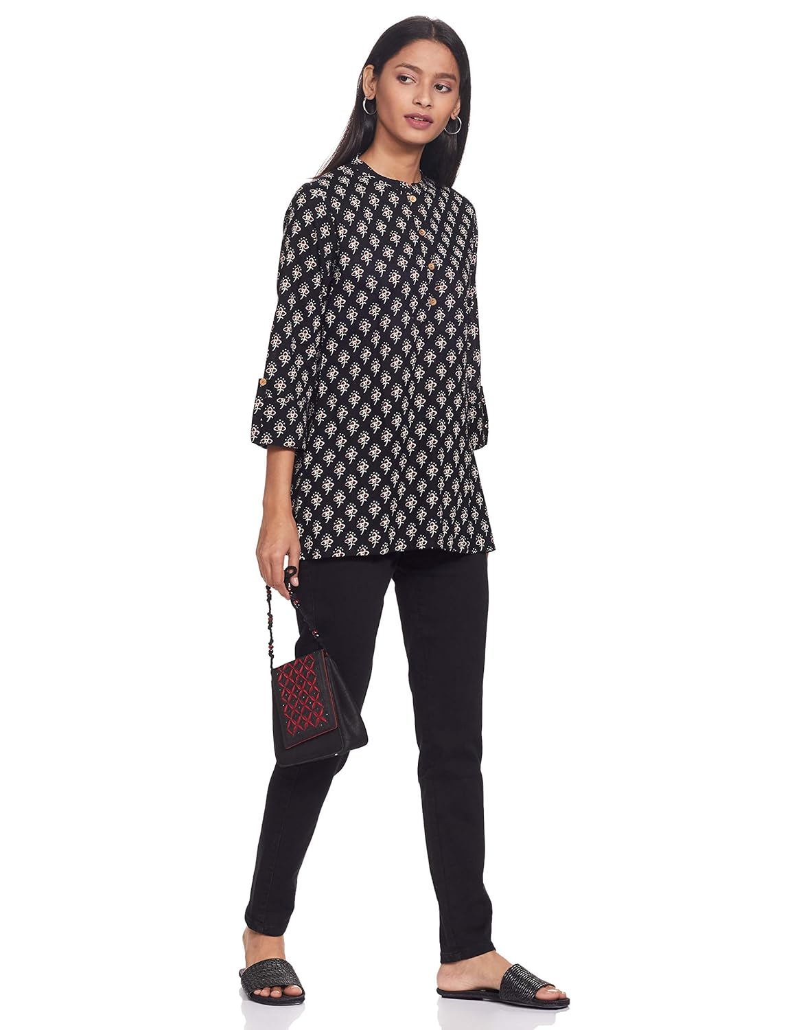 Myx Women's Cotton Regular Fit Casual Kurti
