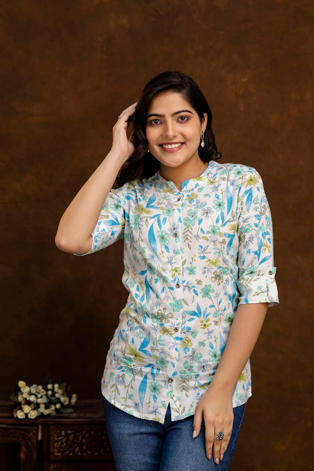 Women's Rayon Indian Culture Tunics Tops