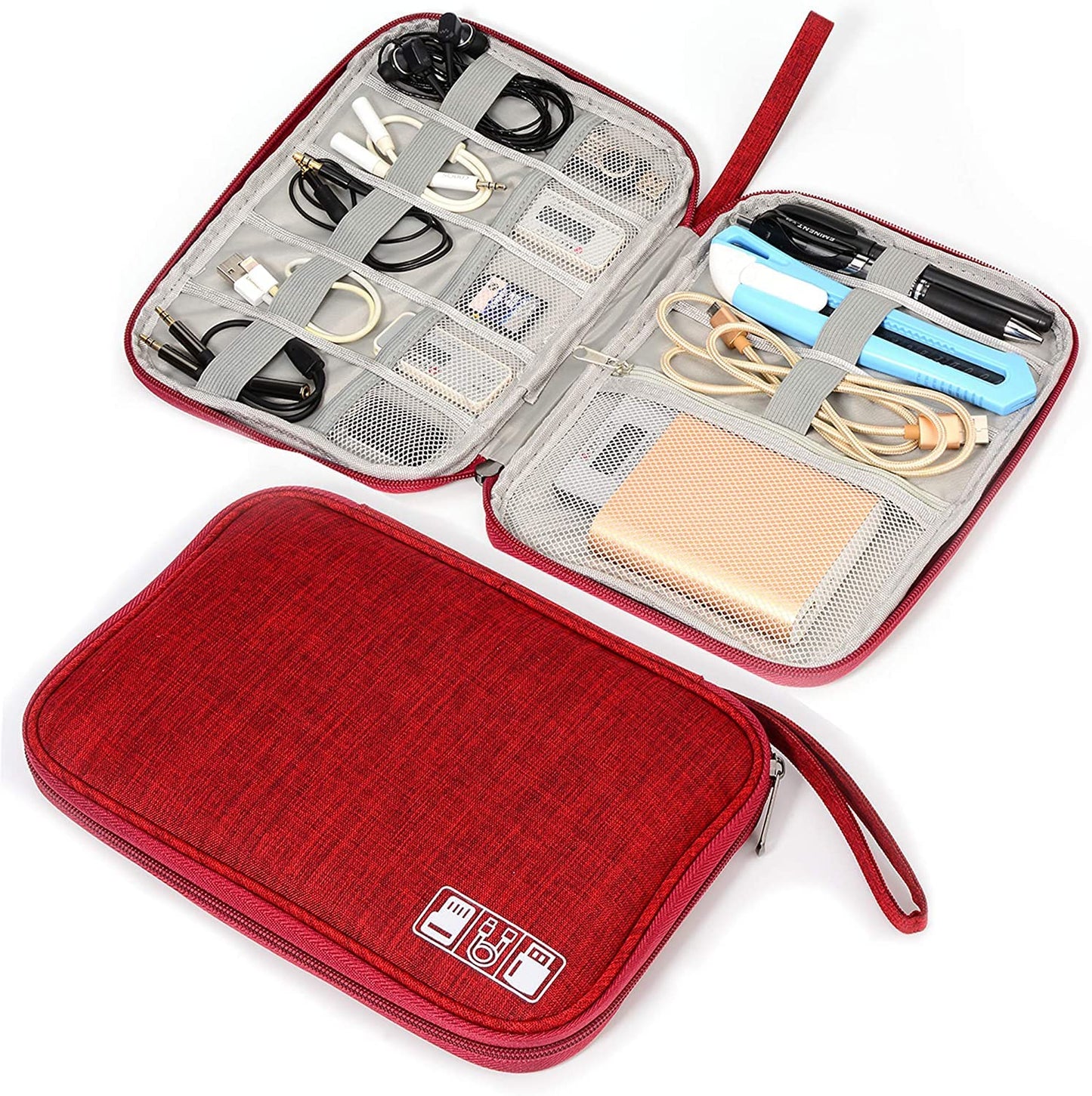 Electronics Organizer Bag Waterproof Carrying Pouch