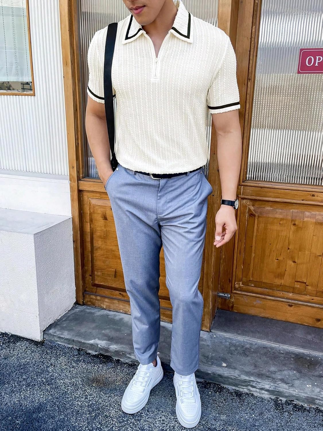 GRECIILOOKS Men's Stylish Half Sleeve Casual T-Shirt