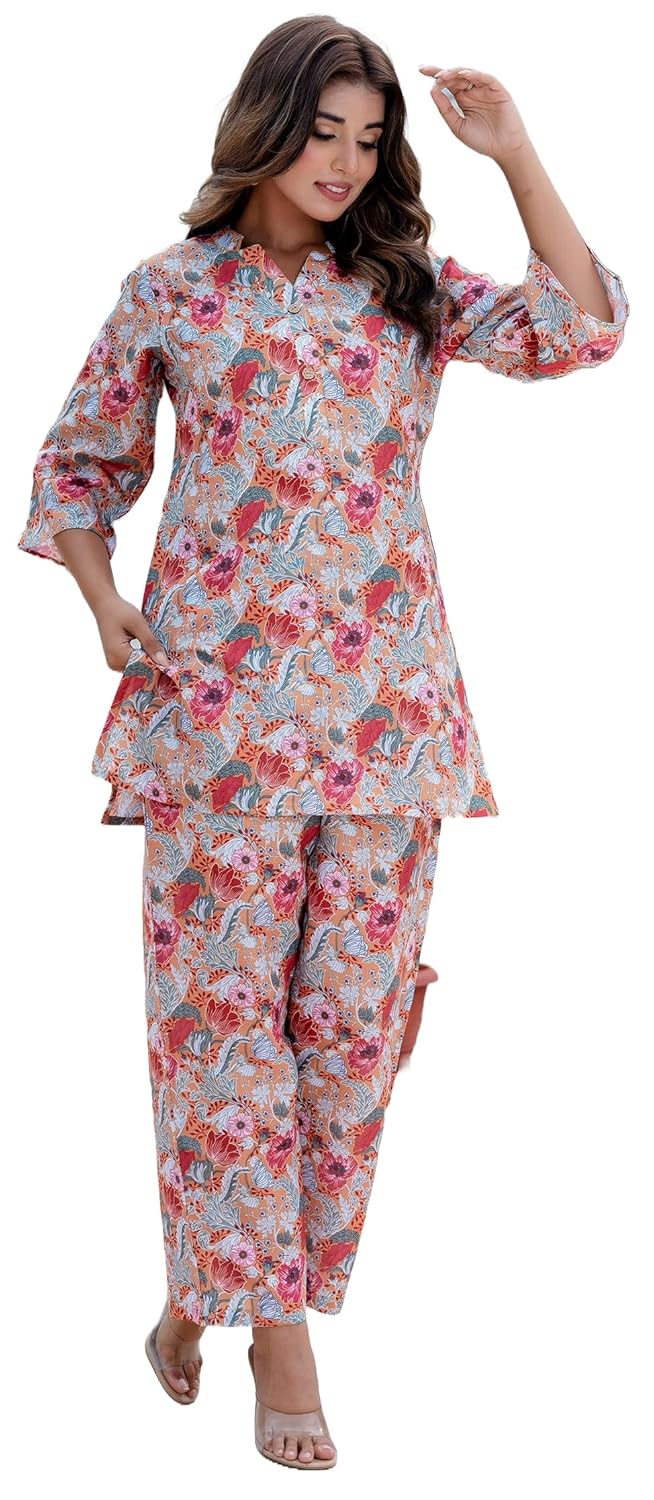 Yashika Women Trendy Printed Cotton Blend Straight