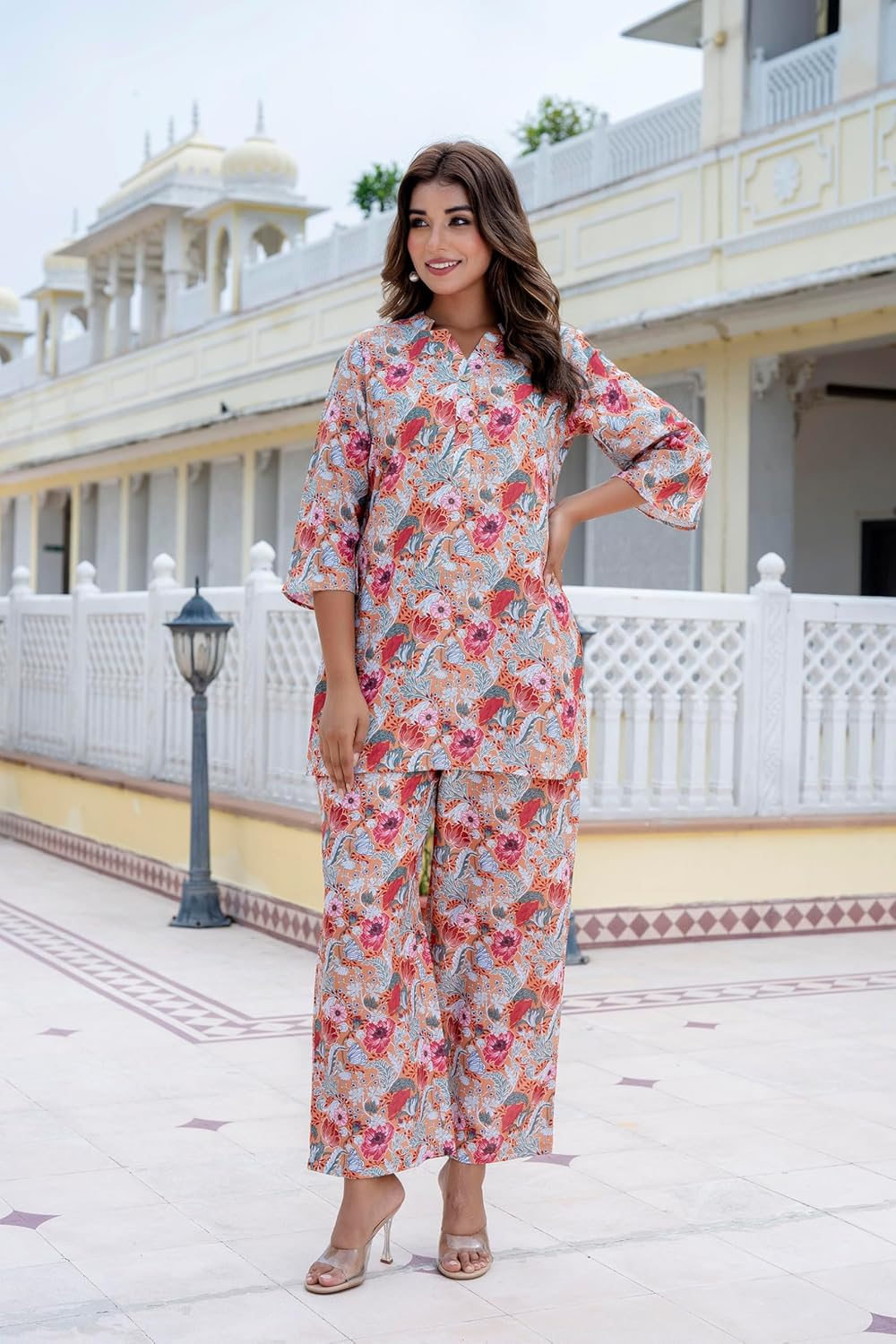 Yashika Women Trendy Printed Cotton Blend Straight