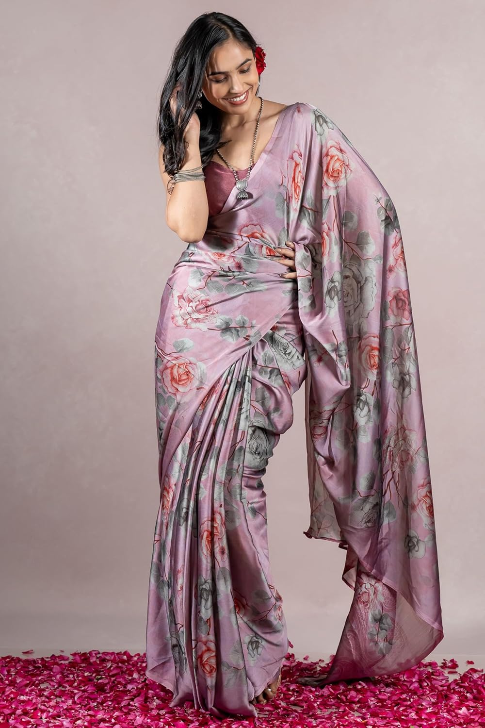 Women's Stylish Saree with Blouse Piece