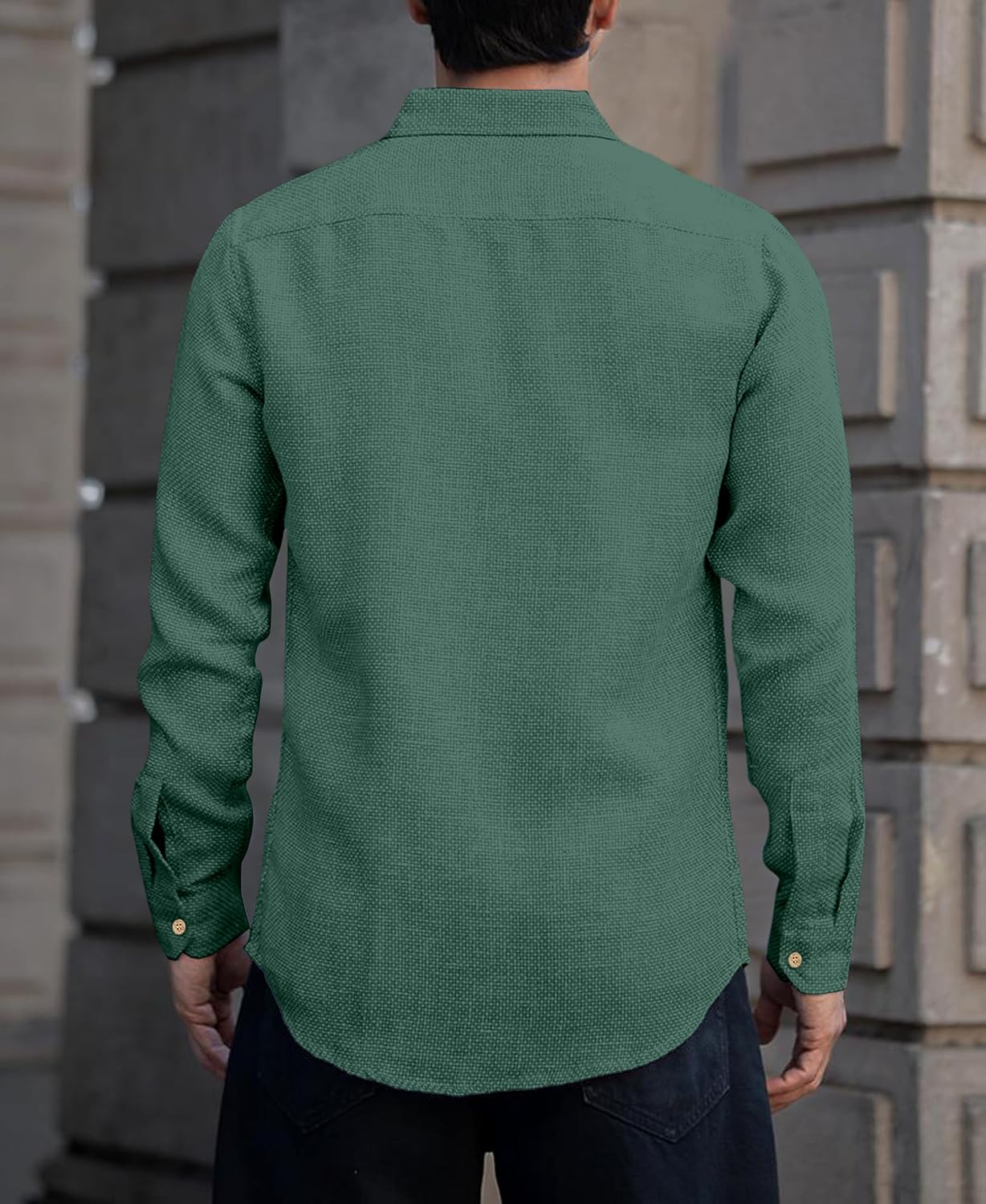 Men's Solid Linen Cotton Shirt | Casual | Plain
