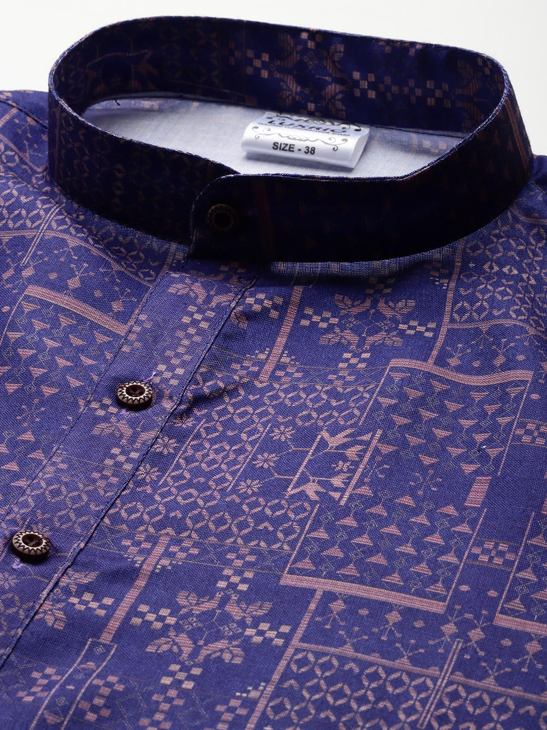 Luxrio Printed Kurta for Men Cotton Blend Linen