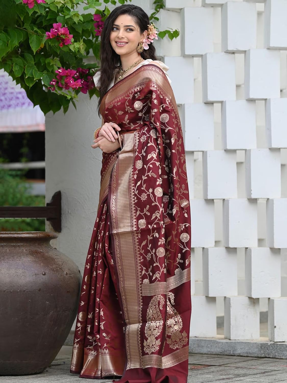 Women's Banarasi Saree Pure Kanjivaram Silk Saree