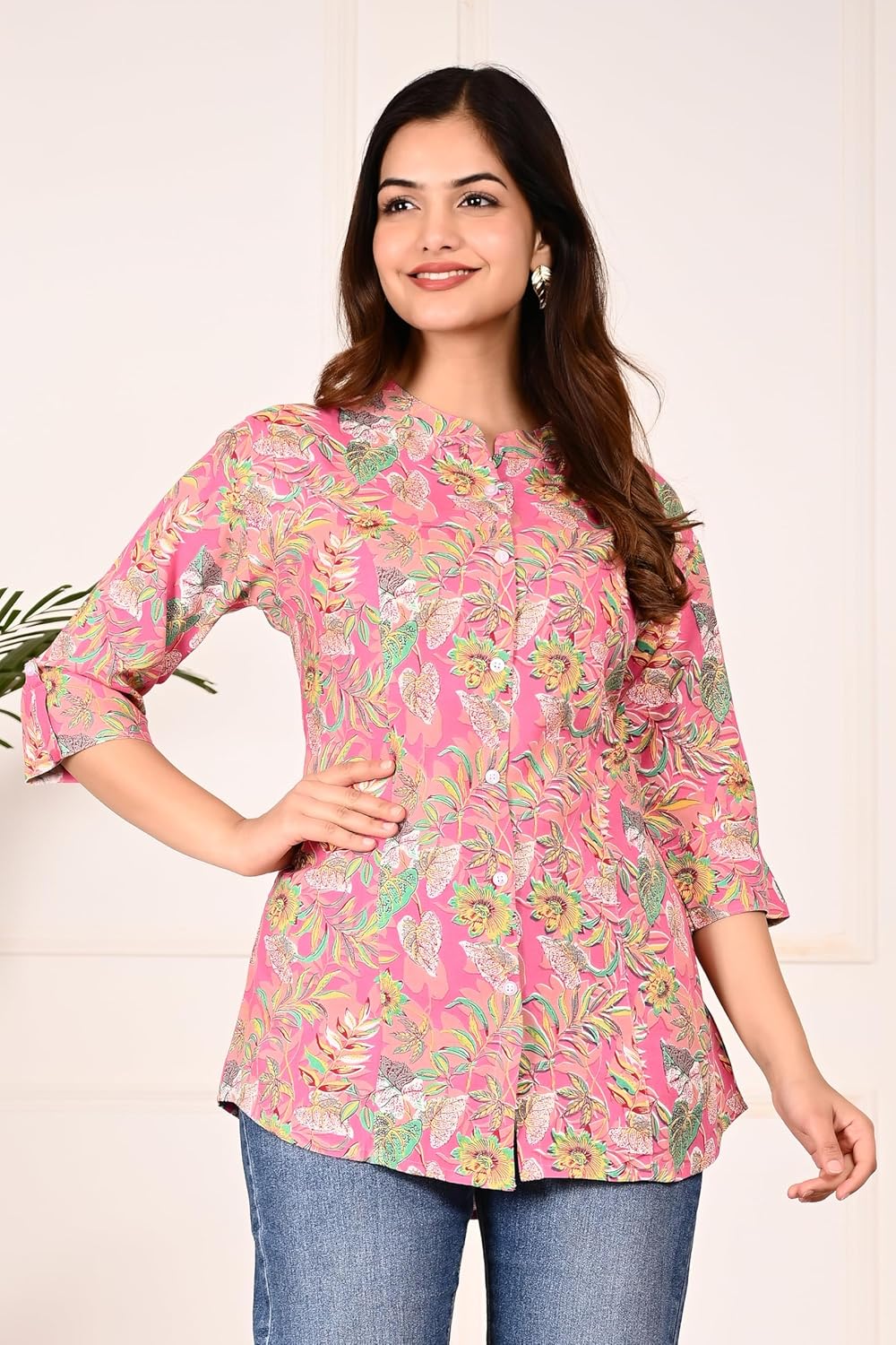 Gudwear Printed Shirt Style Top Women l Stylish Shirt