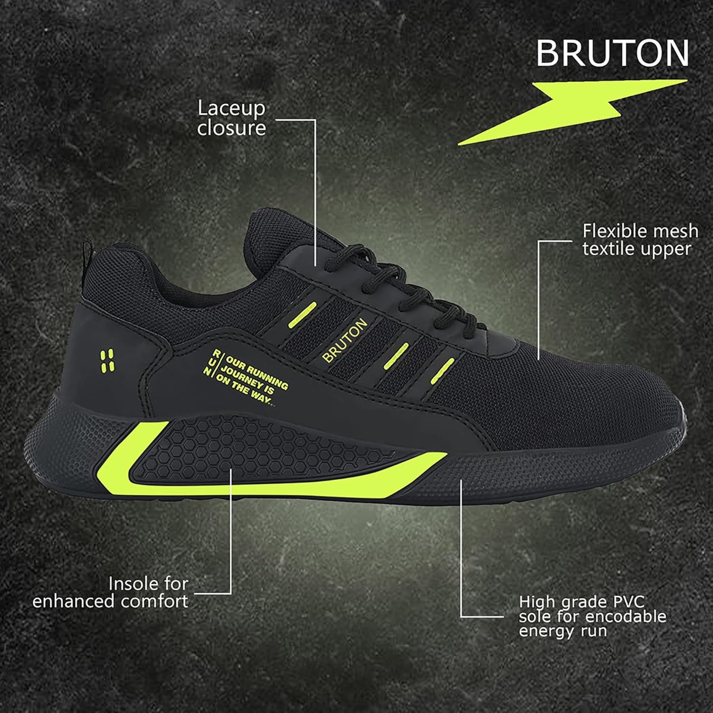 BRUTON Men's Sport Running Shoes Casual Shoe - alphahostel.in