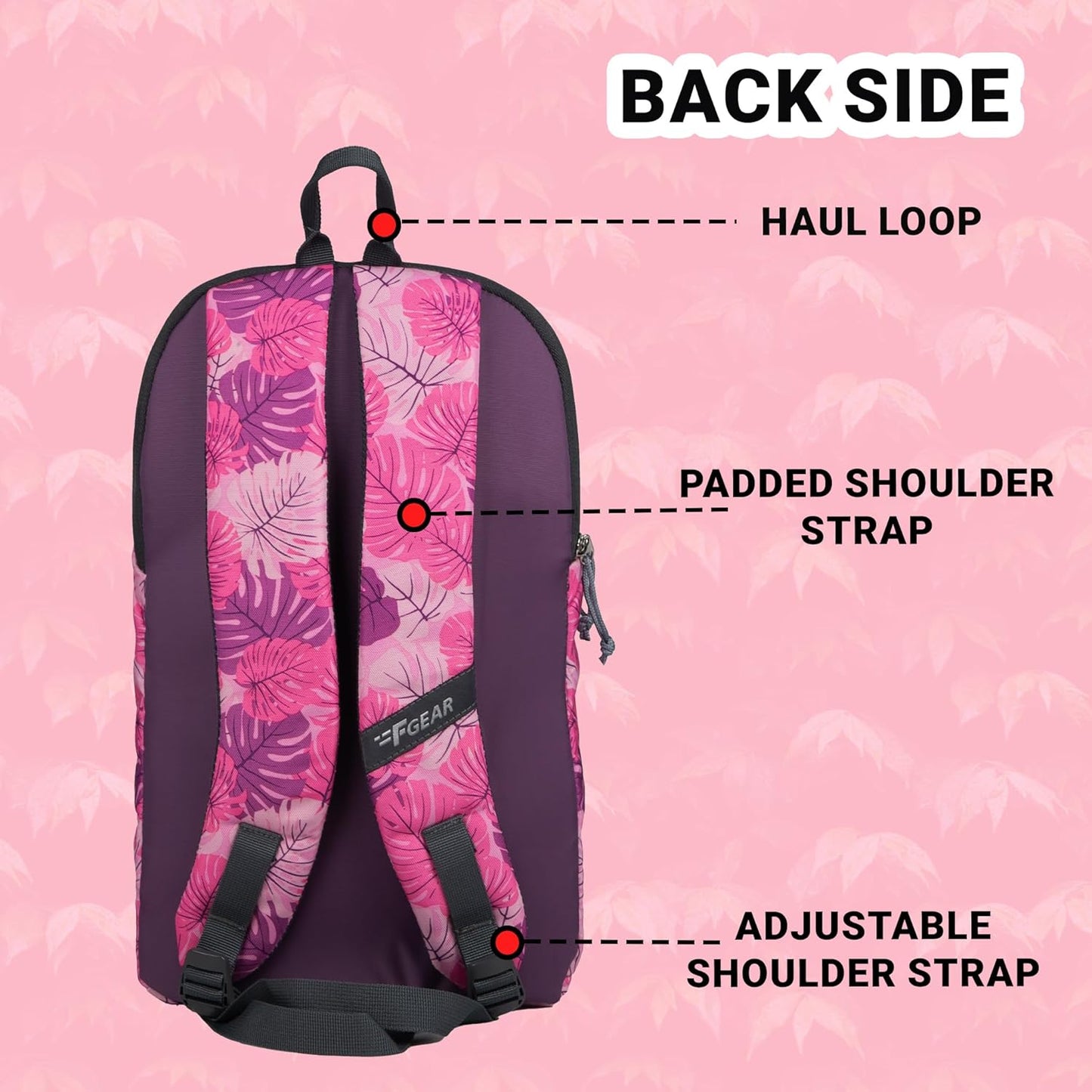 F Gear Ritz 6L Mini Backpack/Trendy Stylish Bag - alphahostel.in