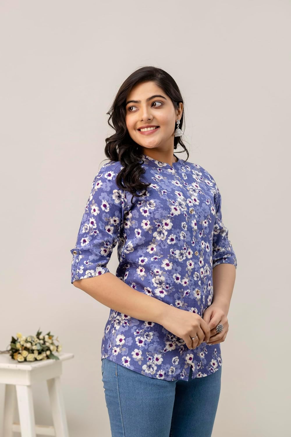 Women's Rayon Indian Culture Tunics Tops