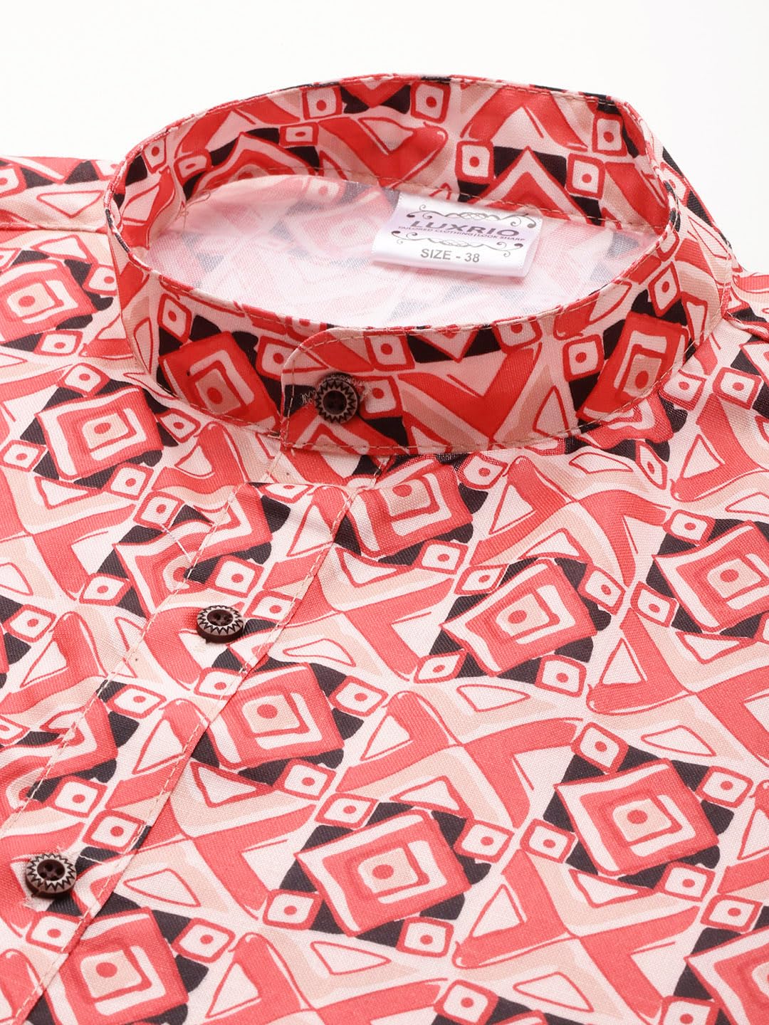 Luxrio Printed Kurta for Men Cotton Blend Linen