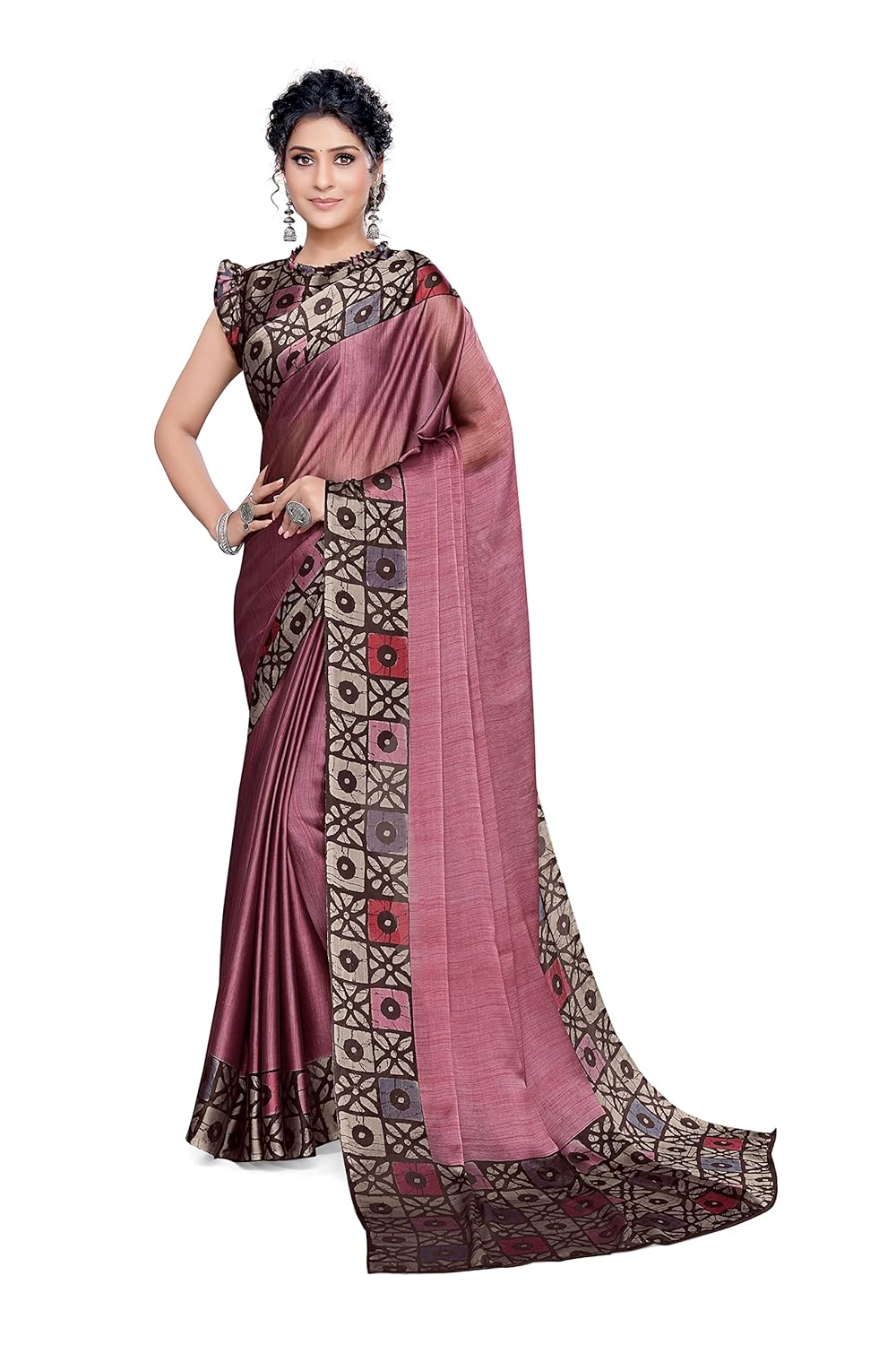 Printed Women's Saree with Blouse Piece