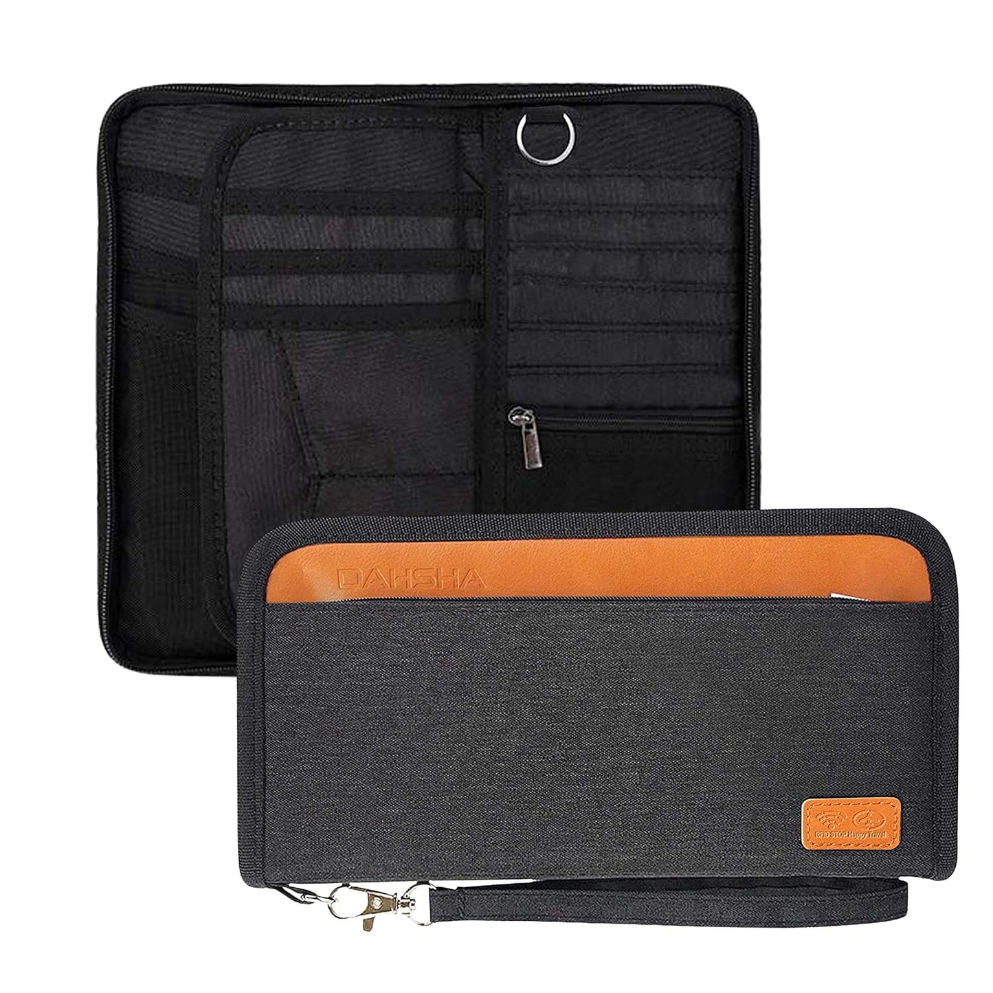 DAHSHA Fabric Travel Family Passport Holder Card