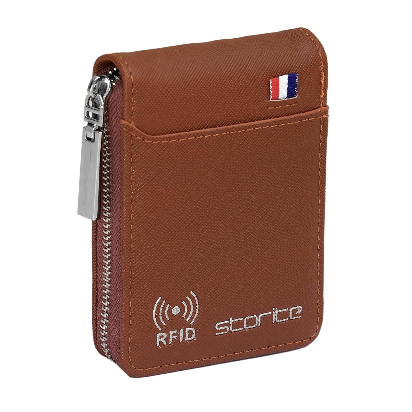 Storite PU Leather 9 Slot Vertical Credit Debit Card