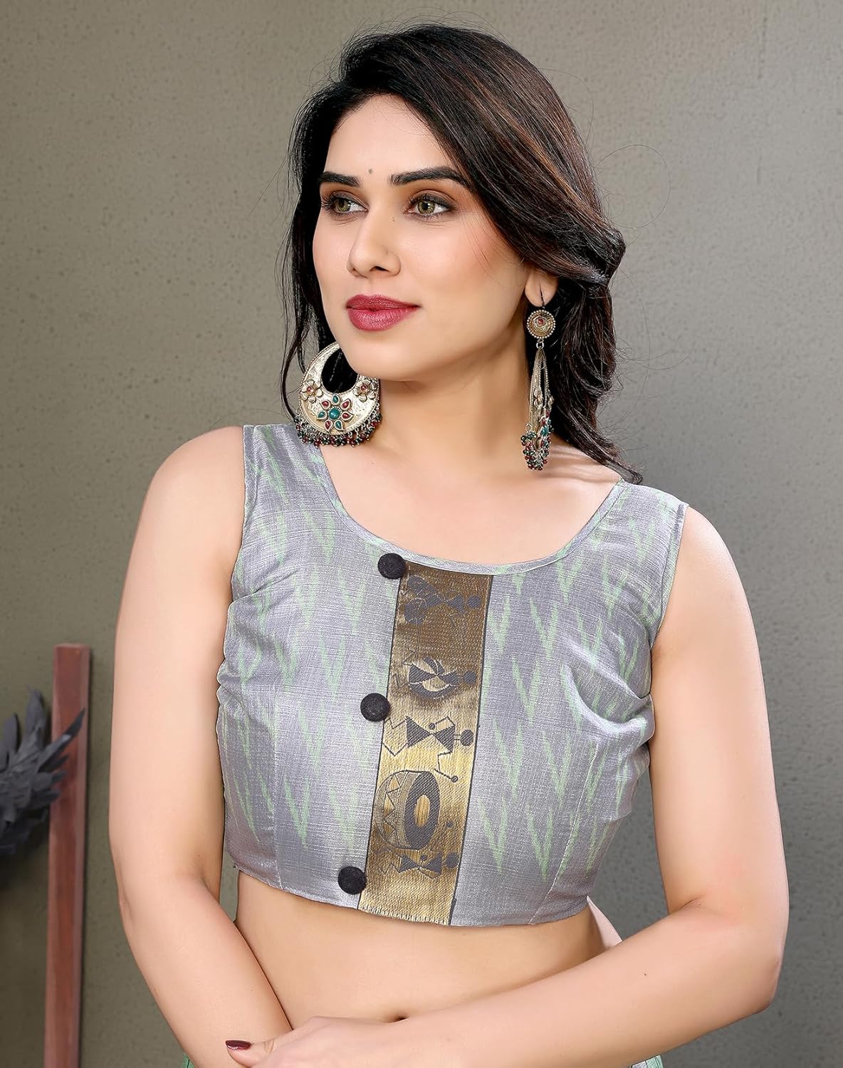 Yashika Women's Printed Kalamkari Art Silk Saree