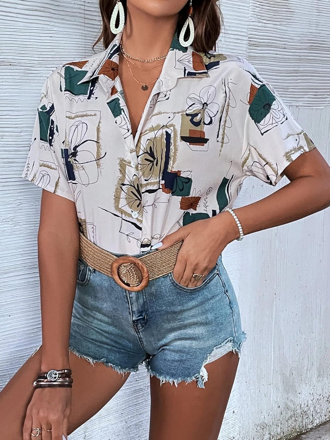 DHRUVI TRENDZ Oversized Shirt for Women