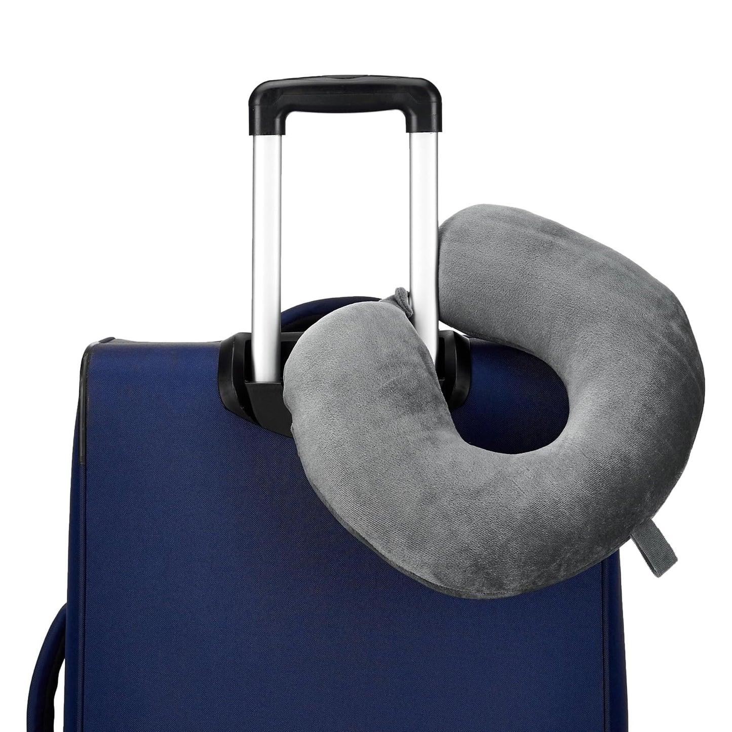 amazon basics Travel Neck Pillow | Soft Velvet Fabric