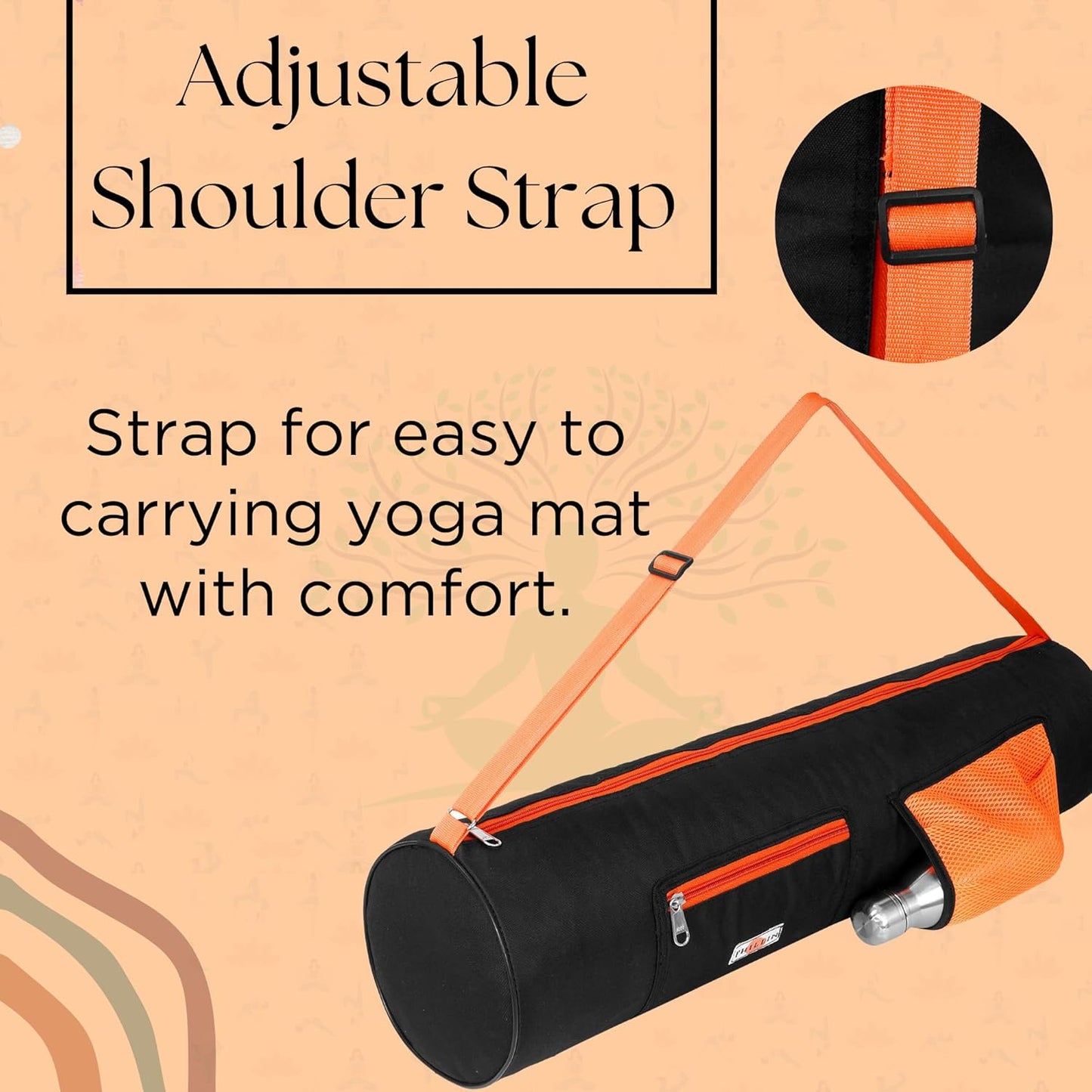 PHILLIN Yoga Mat Cover Bag with Adjustable Shoulder
