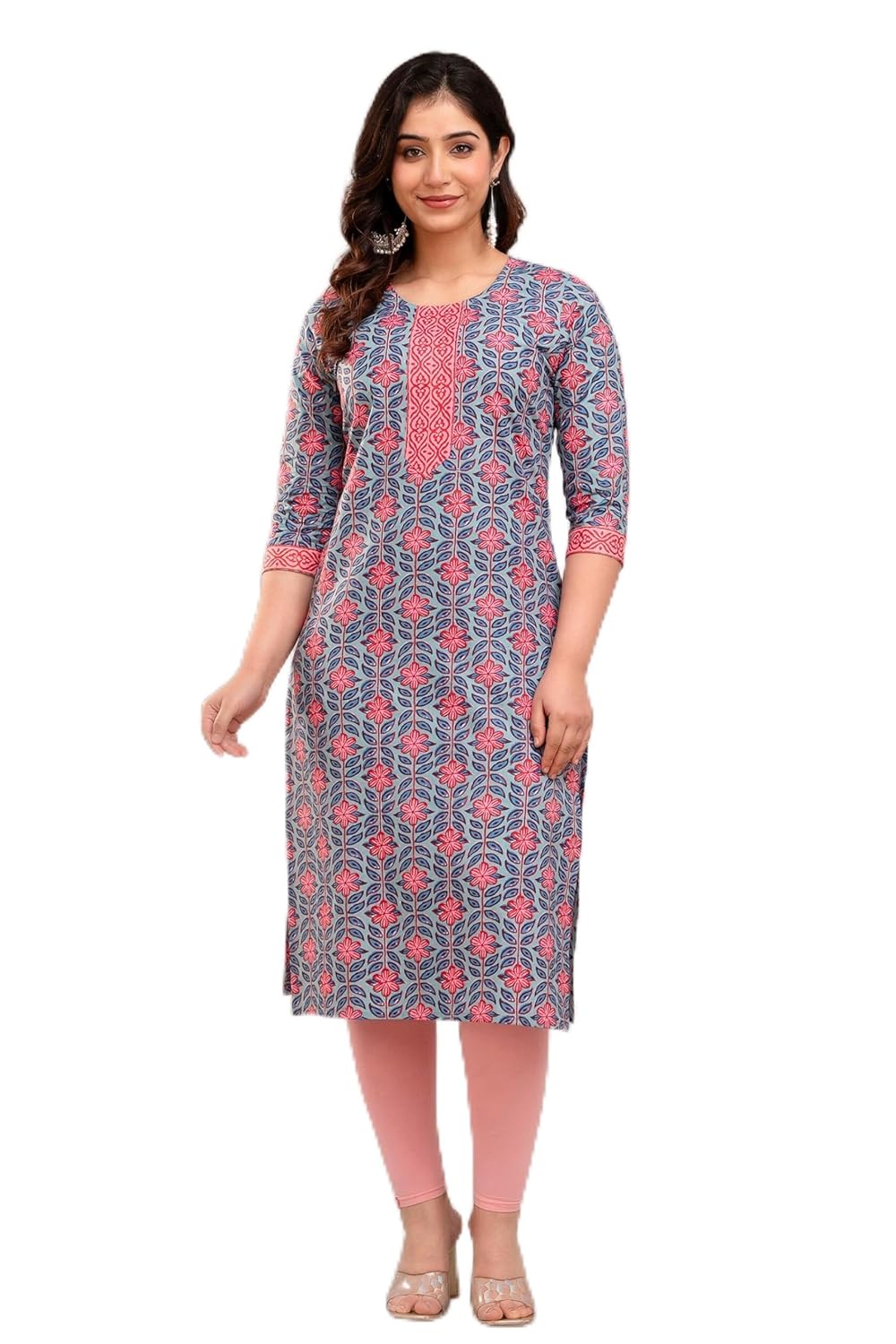 Vnyashri Cotton Straight Kurta for Women