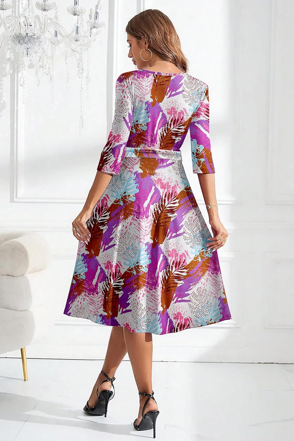 Fashion Dream Womens Cotton Blend Printed Dress|Western Dress