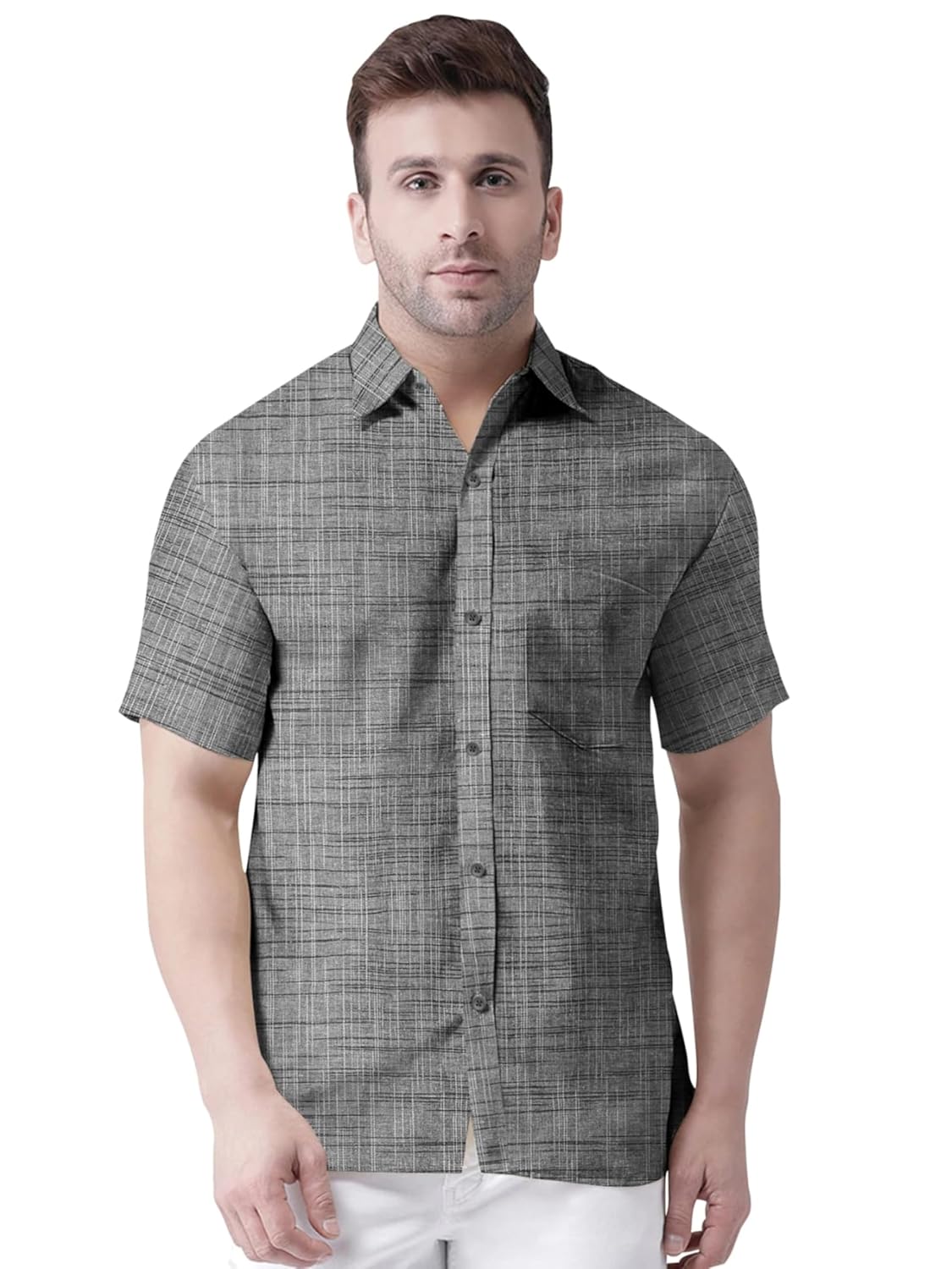 Men's Pure Khadie Cotton Regular Fit Half Sleeves
