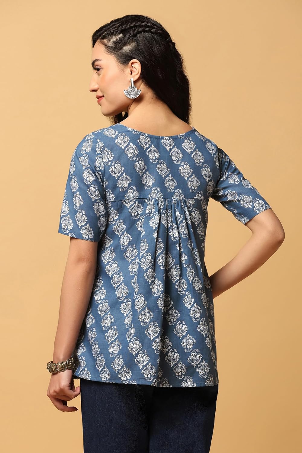 Fashion Dream Women's Cotton Regular Fit Tunic Top