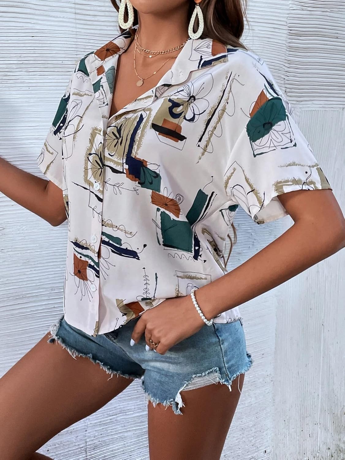 DHRUVI TRENDZ Oversized Shirt for Women