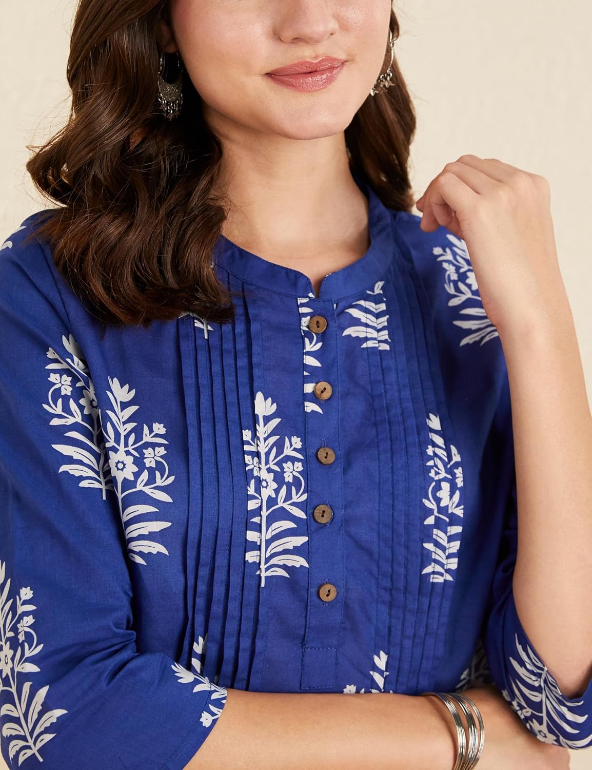 Myx Women's Cotton Printed A-line Short Kurti