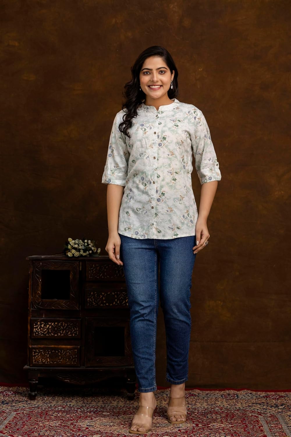 Women's Rayon Indian Culture Tunics Tops