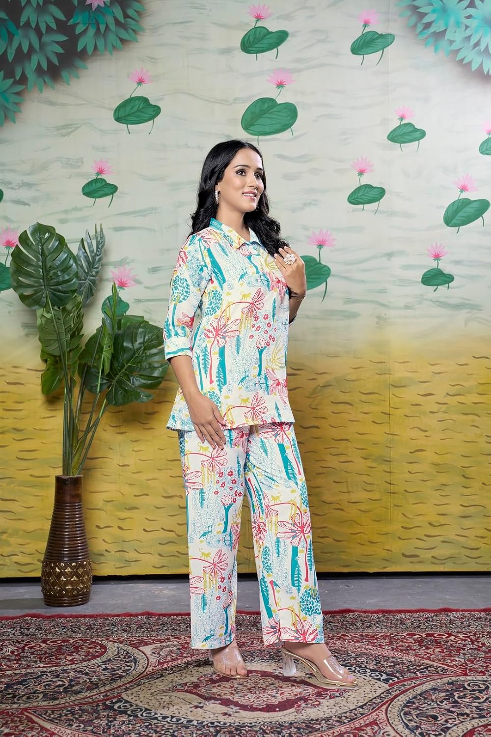 GRECIILOOKS Anarkali Kurta-Set for Women
