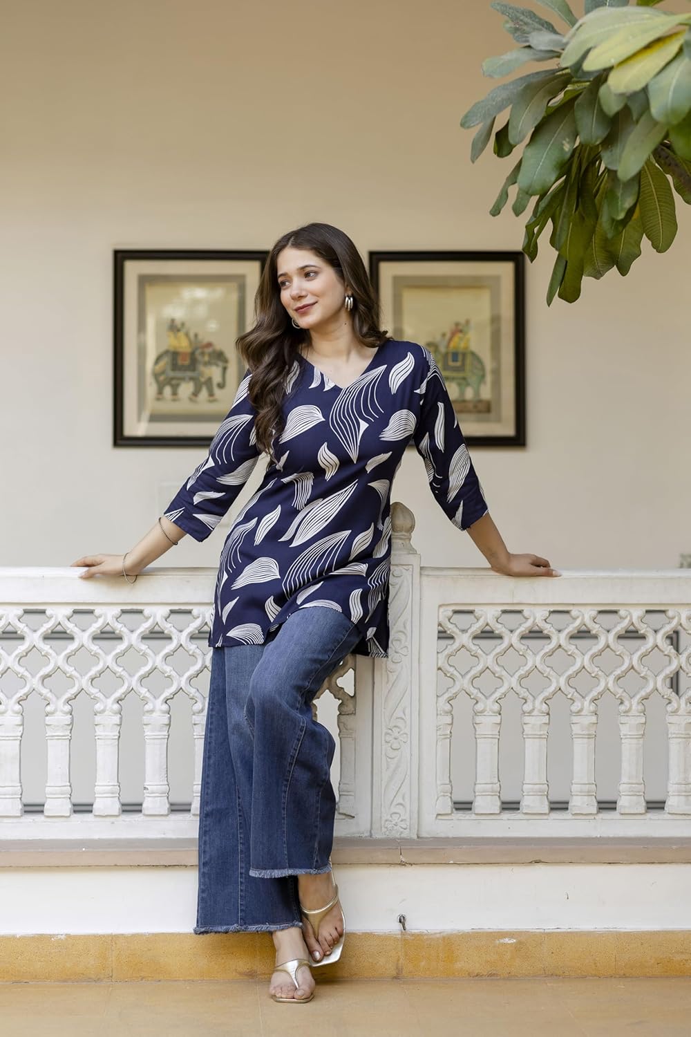 PURSHOTTAM WALA Women Floral Printed Rayon
